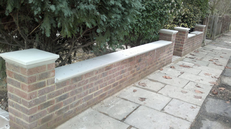Arch - Brick wall with capping